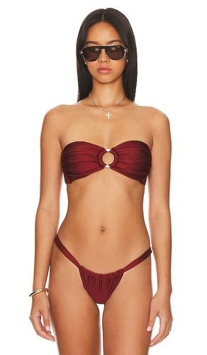 Bandeau Bikini Top in Metallic Bronze. - size L (also in M, S, XL, XS) - Kulani Kinis - Modalova