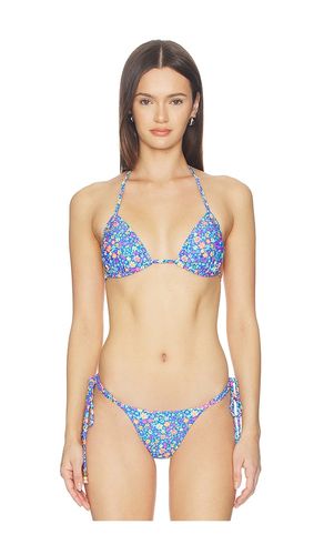Padded Bind Triangle Bikini Top in Blue. - size L (also in M, S, XS) - Kulani Kinis - Modalova
