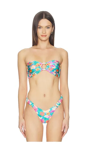 Strapless Bandeau Bikini Top in Teal. - size M (also in S, XS) - Kulani Kinis - Modalova