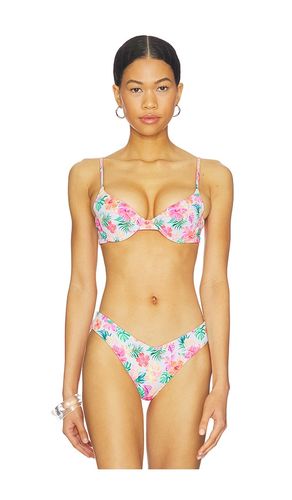 Slim Underwire Bikini Top in Pink,White. - size L (also in M, S, XS) - Kulani Kinis - Modalova