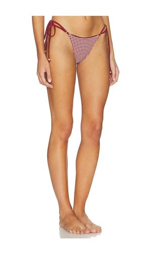 Decorative Thong Tie Side Bikini Bottom in Red. - size L (also in M) - Kulani Kinis - Modalova