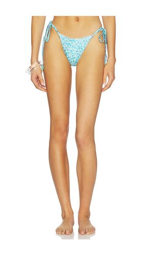 Decorative Thong Tie Side Bikini Bottom in Blue,White. - size L (also in M, S) - Kulani Kinis - Modalova