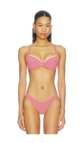 Scallop Crochet Underwire Bra Bikini Top in Red. - size M (also in S, XS) - Kulani Kinis - Modalova