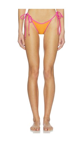 Bind Dipped Cheeky Tie Bikini Bottom in Orange. - size L (also in XL, XS) - Kulani Kinis - Modalova