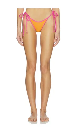 Bind Dipped Cheeky Tie Bikini Bottom in Orange. - size M (also in XL, XS) - Kulani Kinis - Modalova