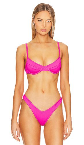 Ditzy Underwire Bikini Top in Fuchsia. - size L (also in M, XL, XS) - Kulani Kinis - Modalova