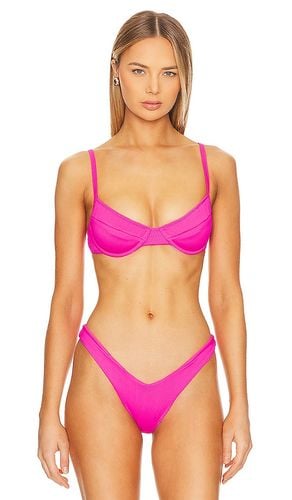 Ditzy Underwire Bikini Top in Fuchsia. - size L (also in XL, XS) - Kulani Kinis - Modalova