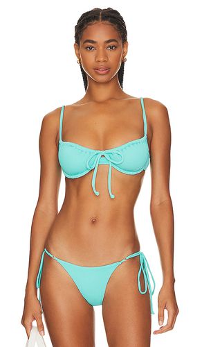 Ruched Underwire Bikini Top in Blue. - size M (also in S) - Kulani Kinis - Modalova