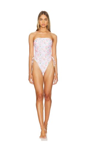 Ruched Tie Strapless One Piece in Pink. - size L (also in S, XL, XS) - Kulani Kinis - Modalova