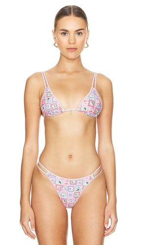 Twin Strap Bralette Bikini Top in Pink. - size L (also in M, S, XL) - Kulani Kinis - Modalova