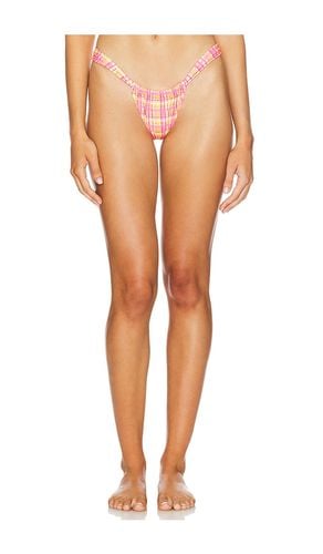 Ruched Thong Bikini Bottom in Pink. - size L (also in M, S) - Kulani Kinis - Modalova