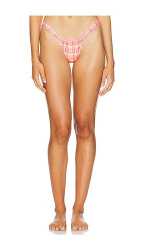 Ruched Thong Bikini Bottom in Pink. - size L (also in M, S, XS) - Kulani Kinis - Modalova