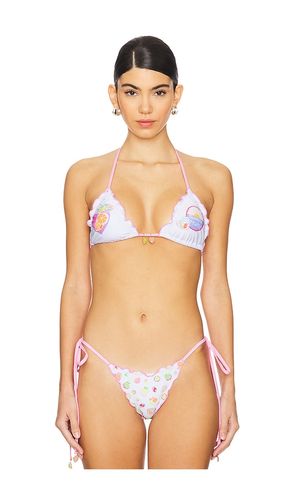 Triangle Bikini Top in White,Pink. - size M (also in S) - Kulani Kinis - Modalova