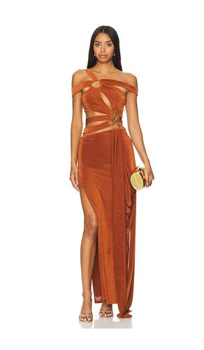 Slinky Maxi Dress in Orange. - size L (also in M, S, XL, XS, XXS) - Khanums - Modalova