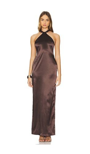 Satin Halter Maxi Dress in . - size L (also in M, S, XL, XS, XXS) - Khanums - Modalova