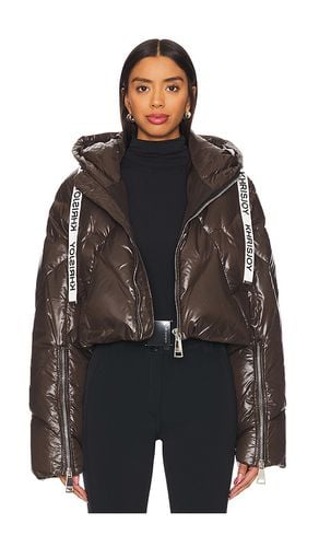 Crop Puffer Jacket Shiny in Brown. - size 0 (also in 00, 1) - Khrisjoy - Modalova