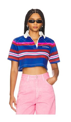 Iris Rugby Crop Polo in Royal. - size L (also in S) - Khrisjoy - Modalova