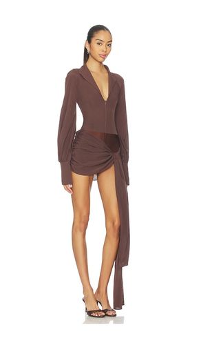 X REVOLVE Jeannie Mini Dress in Brown. - size L (also in M, XL) - Kim Shui - Modalova