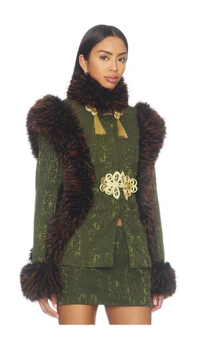 Chi Brocade Jacket in Green. - size L (also in M, S, XS) - Kim Shui - Modalova
