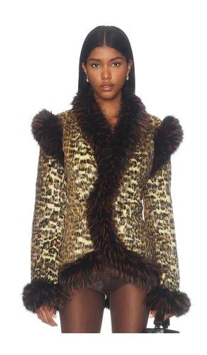 Elena Leopard Jacket in . Taglia XS. Also in S, M, L - Kim Shui - Modalova