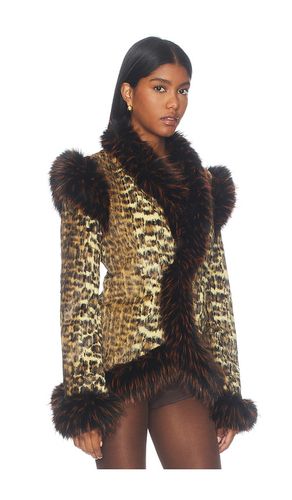 Elena Leopard Jacket in . Taglia L. Also in M, S, XS - Kim Shui - Modalova