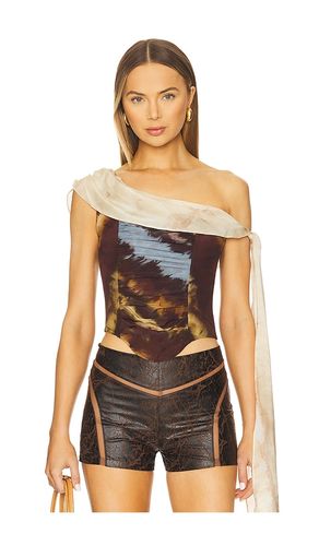 Jake Silk Top in Brown. - size M (also in S, XS) - Kim Shui - Modalova