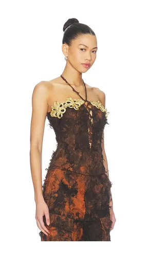 Burnt Orange Corset in . Size L. Also in S - Kim Shui - Modalova