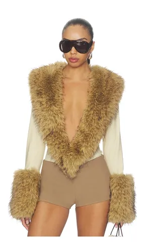 Lily Deep V Bodysuit in . Taglia L. Also in M, S - Kim Shui - Modalova