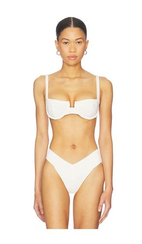 Jolene Reversible Bikini Top in White. - size L (also in M, S, XS) - KYA - Modalova