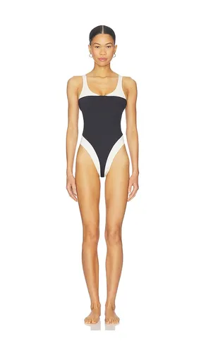 Romie Reversible One Piece Swimsuit in Black,White. - size M (also in S, XS) - KYA - Modalova