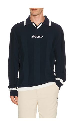 V Tipped Varsity Knit Pullover Polo in . Taglia L. Also in XL/1X, XXL/2X - Khalhon - Modalova