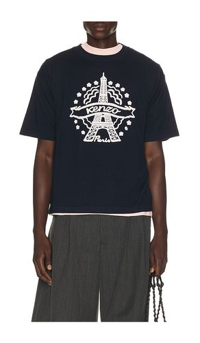 Eiffel Tower Design T-shirt in Navy. - size S (also in M, L, XL/1X) - Kenzo - Modalova