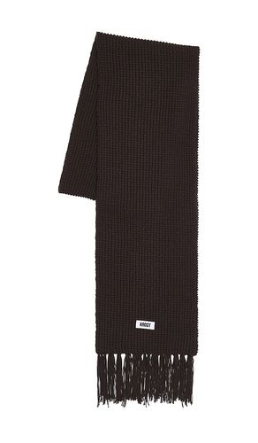 Brioche knit scarf in color brown size all - KROST - Modalova
