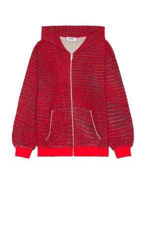 Speckled Terry Zip Hoodie in Red. - size L (also in M, S, XL/1X) - KROST - Modalova