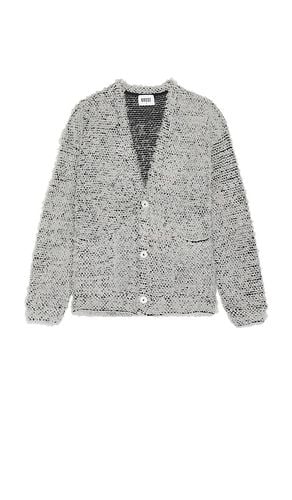 Fuzzy Cardigan Sweater in Grey. - size L (also in M, XL/1X) - KROST - Modalova