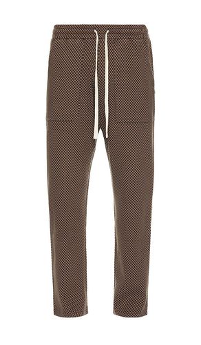 Chevron Jacquard Knit Pants in Tan. - size L (also in M, S) - KROST - Modalova