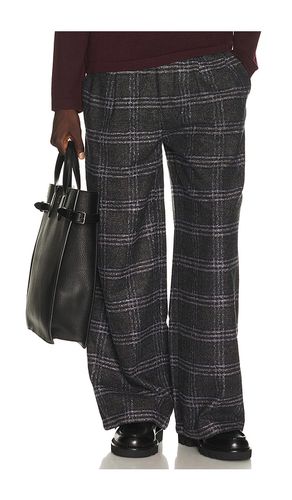 Eco Half-Elastic Plaid Pant in Charcoal. - size S (also in M, L, XL/1X) - KROST - Modalova