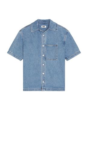 Mariner Denim Short Sleeve Shirt in Blue. - size M (also in S) - KROST - Modalova