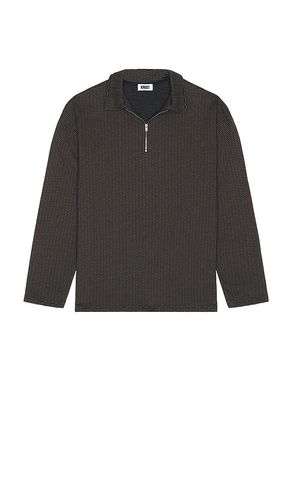 Mini Jacquard Zip Polo in Brown. - size L (also in M, S, XL/1X) - KROST - Modalova