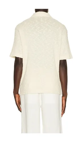 Textured Cotton Knit Polo in . Size S. Also in L - KROST - Modalova