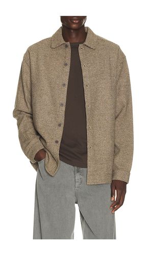 Eco Relaxed Chevron Shirt in Brown. - size L (also in M, S, XL/1X) - KROST - Modalova