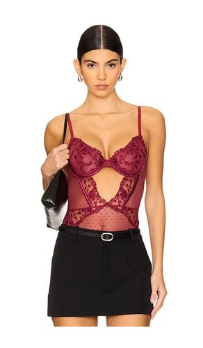 Nicolette Bodysuit in Burgundy. - size L (also in M, S, XL, XS) - KAT THE LABEL - Modalova