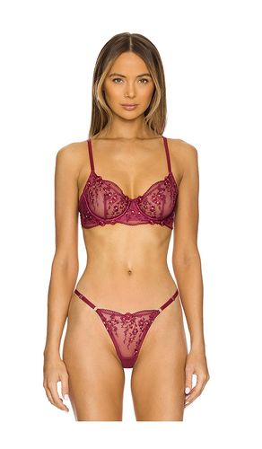 Sofia Underwire Bra in Burgundy. - size M (also in S, XS) - KAT THE LABEL - Modalova