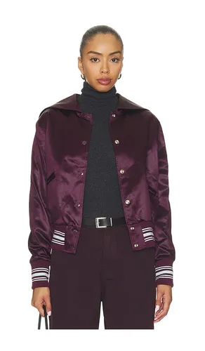 Varsity Cropped Bomber in Burgundy. - size M (also in S, XS) - Kenzo - Modalova