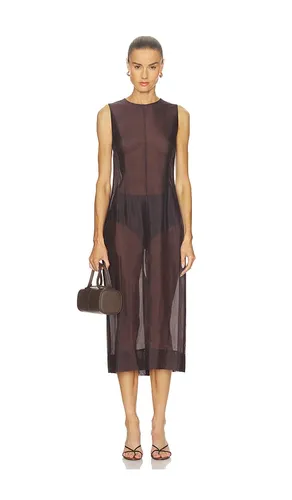 Hadley Midi Dress in Brown. - size S (also in L) - L'Academie - Modalova