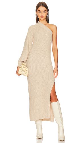 Feride One Shoulder Midi Dress in Nude. - size L (also in M, S, XL) - L'Academie - Modalova