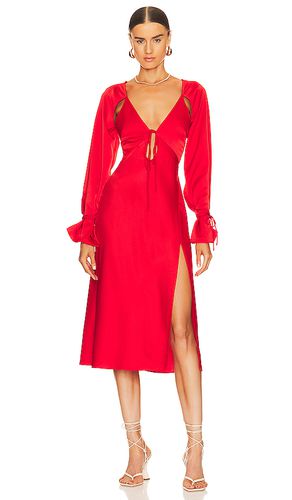 Connor Midi Dress in Red. - size M (also in S, XL, XS) - L'Academie - Modalova