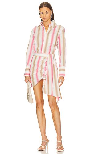 Johsanna Draped Mini Dress in Pink. - size M (also in S) - L'Academie - Modalova