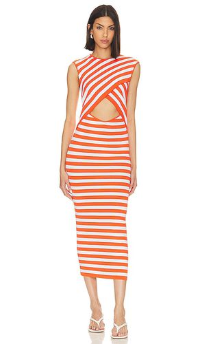 Tina Striped Midi Dress in . Size M - L'Academie - Modalova