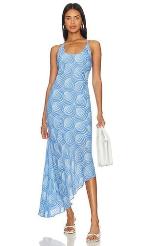 Sigrid Midi Dress in Blue. - size L (also in M) - L'Academie - Modalova